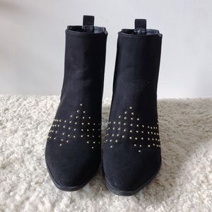 H&M Suede Studded Ankle booties